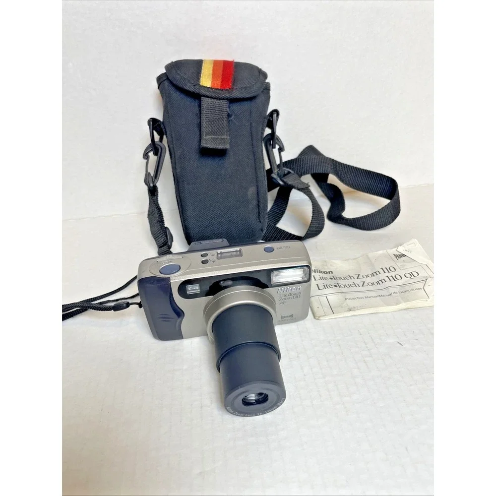 Nikon Lite-Touch Zoom 110 AF 35mm Point & Shoot TESTED & WORKS/NEW BATTERY &Case